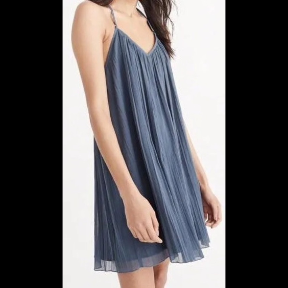 Abercrombie & Fitch Blue Chiffon Tunic Sundress